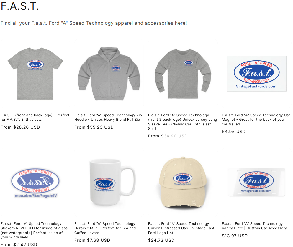 FAST Club Merchandise Store